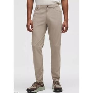 Lululemon Men’s Pants ABC Slim Fit 5-Pocket Warpstreme Beige Size 40